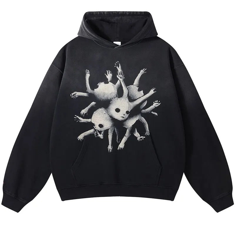 men's flee-lined Hooded-sweats shirt