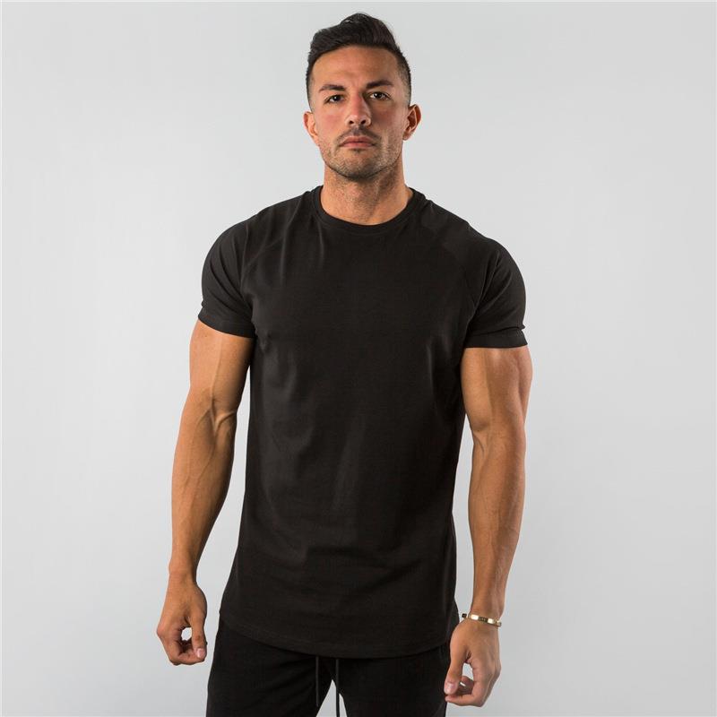 Men's Cotton T-Shirt - Summer Short Sleeve Round Neck