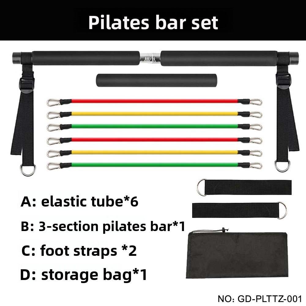 Multi-Functional 3-Section Pilates Stick - Portable Fitness Bar