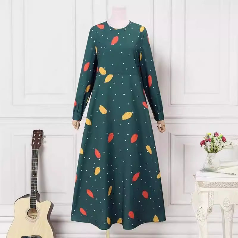 Leaf Print Dress - Nature-Inspired Summer Style