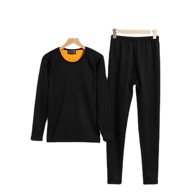 Gold thread warm underwear set