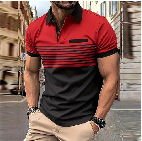 Men's Slim Fit Short Sleeve Polo Shirt - Classic Style