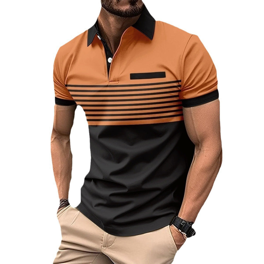 Men's Slim Fit Short Sleeve Polo Shirt - Classic Style