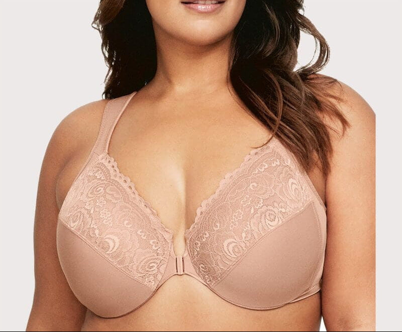 Front Button Push-Up Bra with Steel Ring - Supportive Intimates