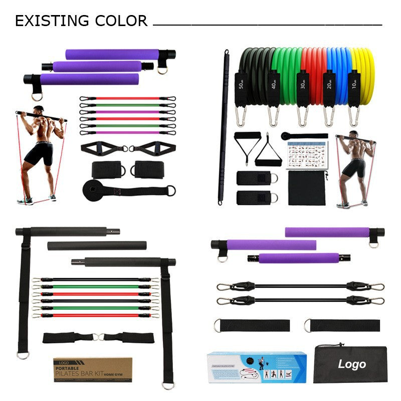 Multi-Functional 3-Section Pilates Stick - Portable Fitness Bar