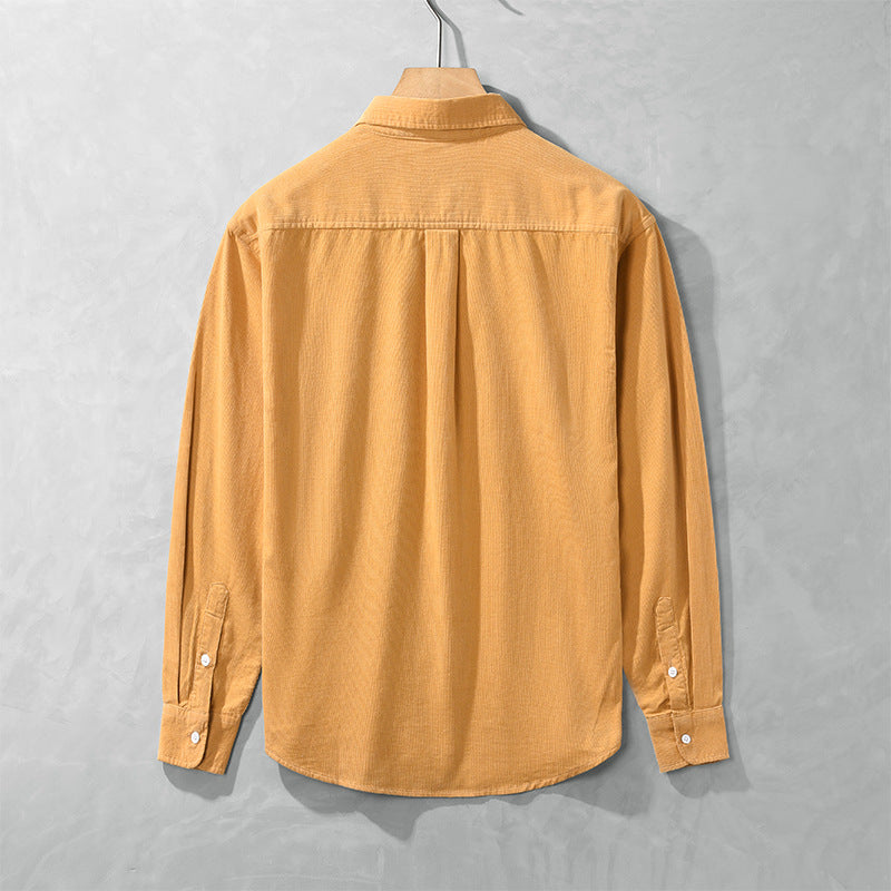Men's Cotton Corduroy Shirt Jacket - Casual Overshirt