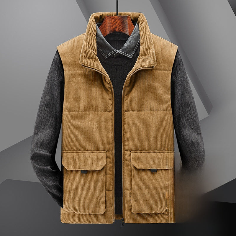 mens corduroy vest