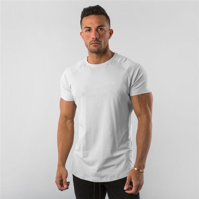 Men's Cotton T-Shirt - Summer Short Sleeve Round Neck