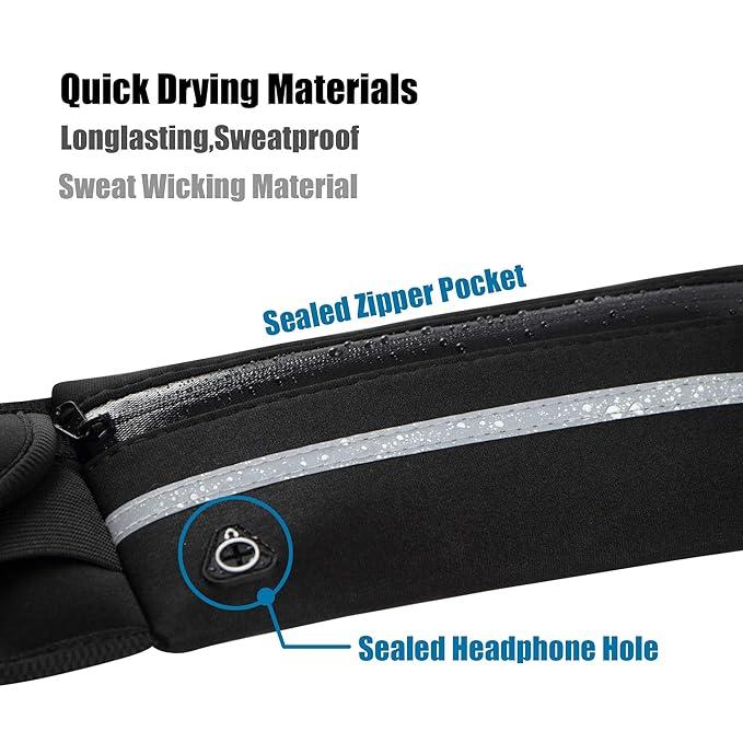 Ultra Light Running Belt - Bounce-Free Fitness Waist Pack