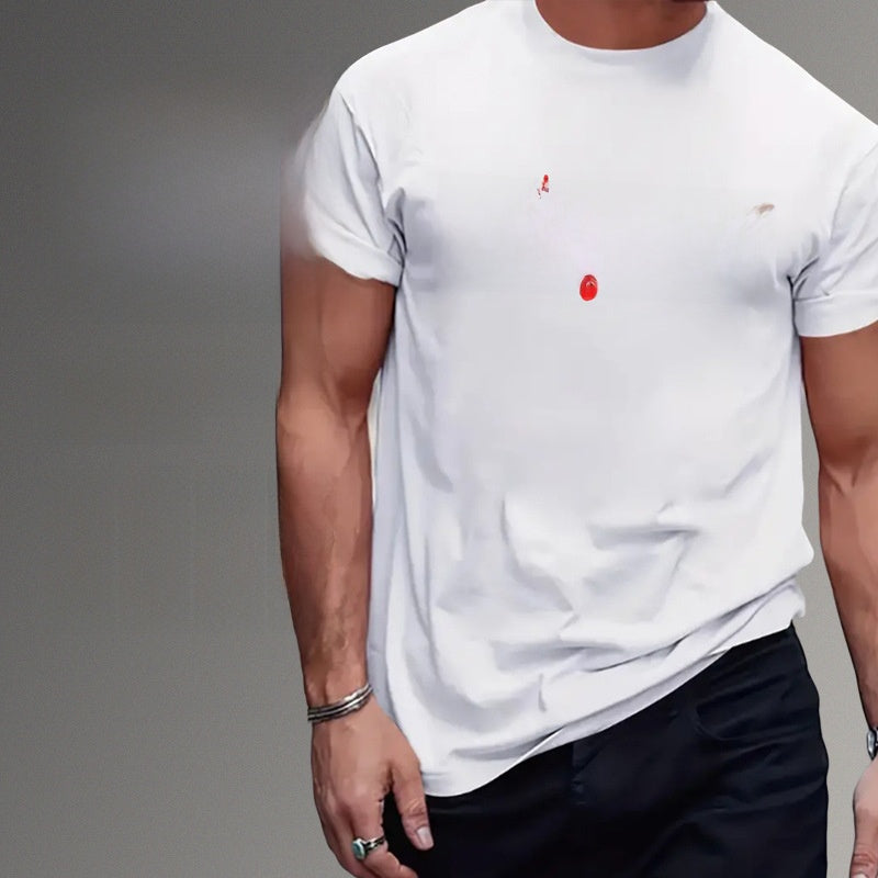 Summer Trendy Pattern Loose Fit Short Sleeve T-shirt