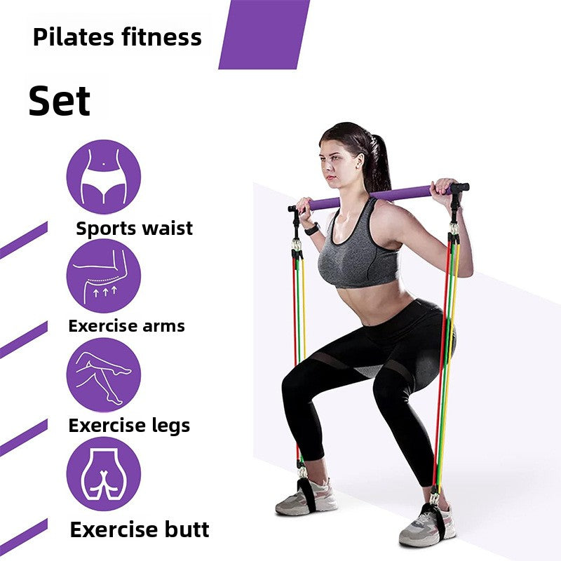 Multi-Functional 3-Section Pilates Stick - Portable Fitness Bar