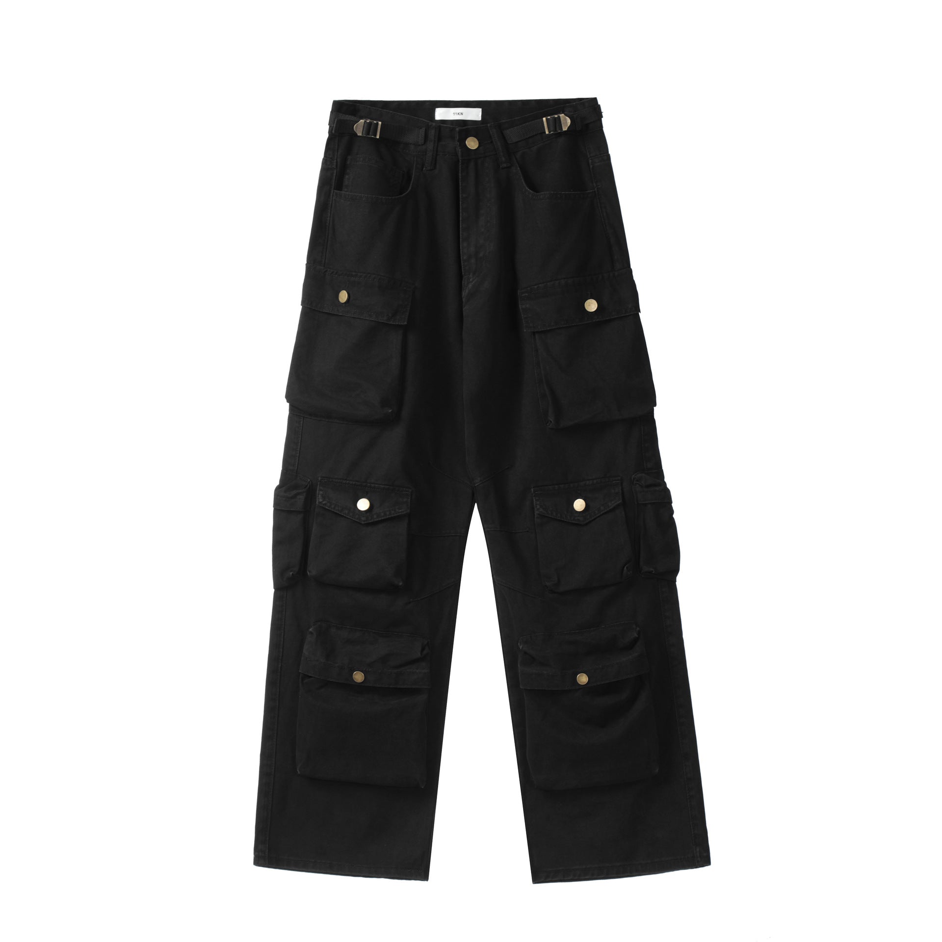 Unisex Heavyweight Cotton Cargo Pants with Multi-Pockets
