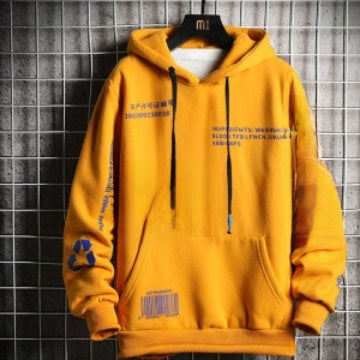 Men's Fleece-Lined Hooded Sweatshirt