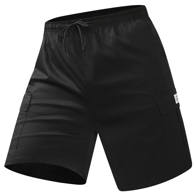 Men's Cargo Shorts with Drawstring & Multi-Pockets