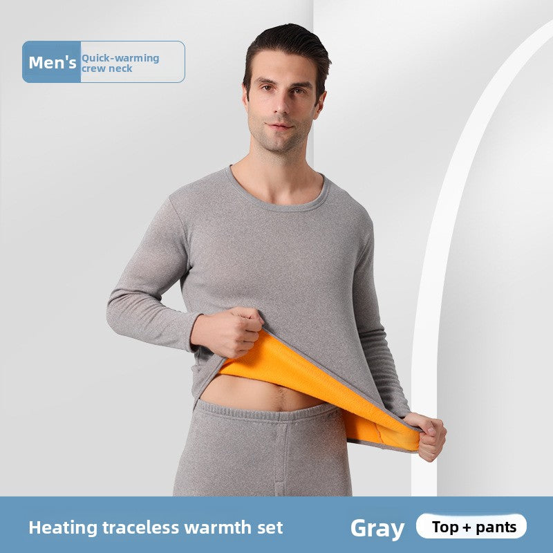 Gold thread warm underwear set