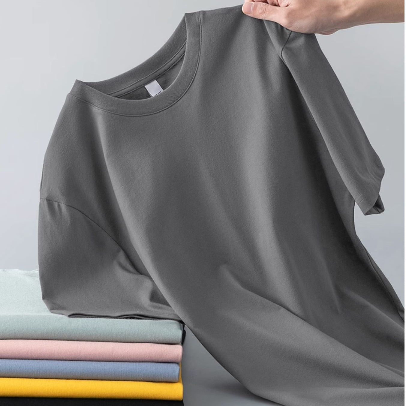 Heavyweight Cotton Round Neck T-Shirt