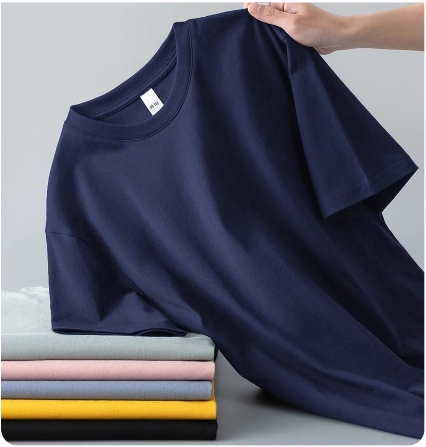 Heavyweight Cotton Round Neck T-Shirt