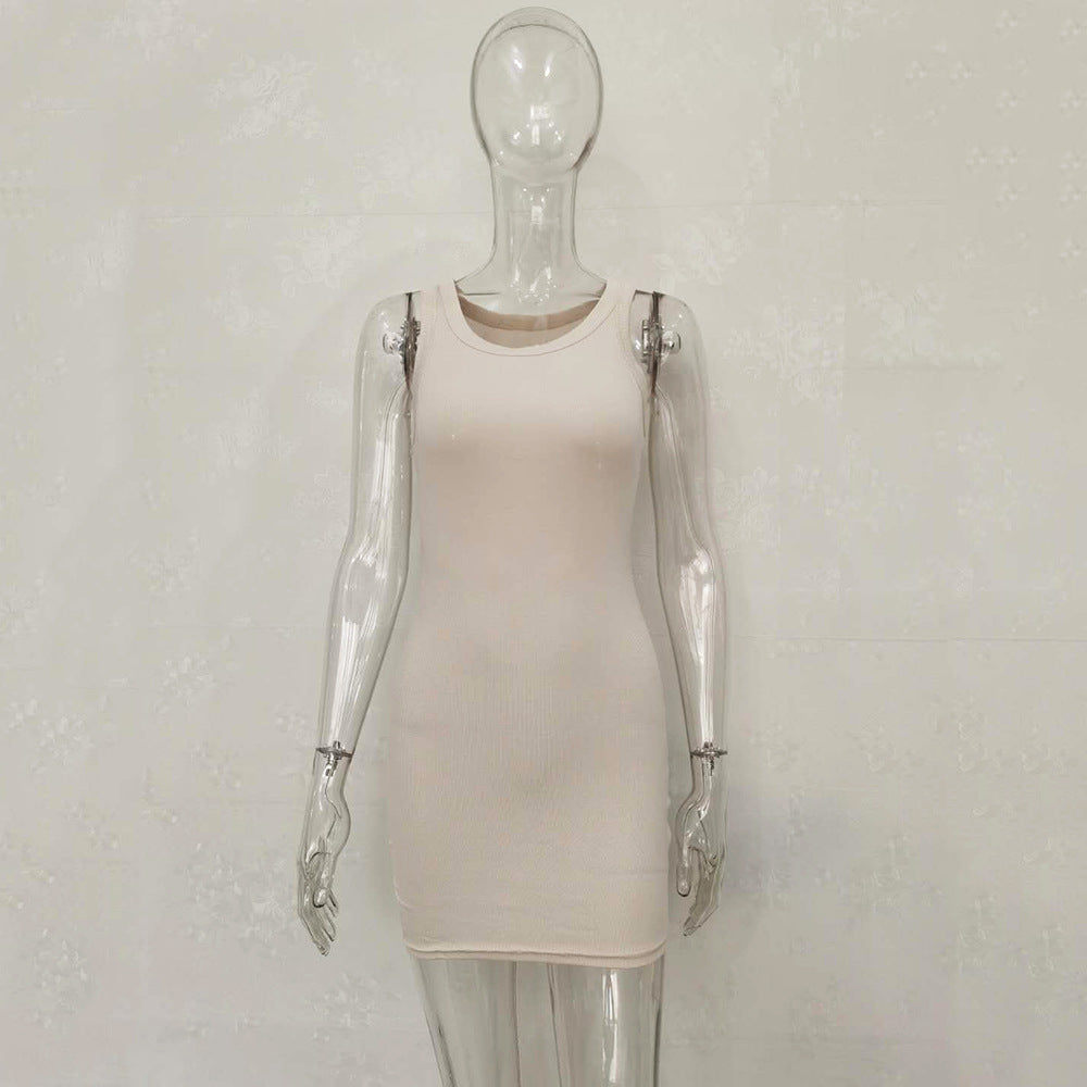 Sleeveless Vest Dress - Versatile Office & Casual Wear