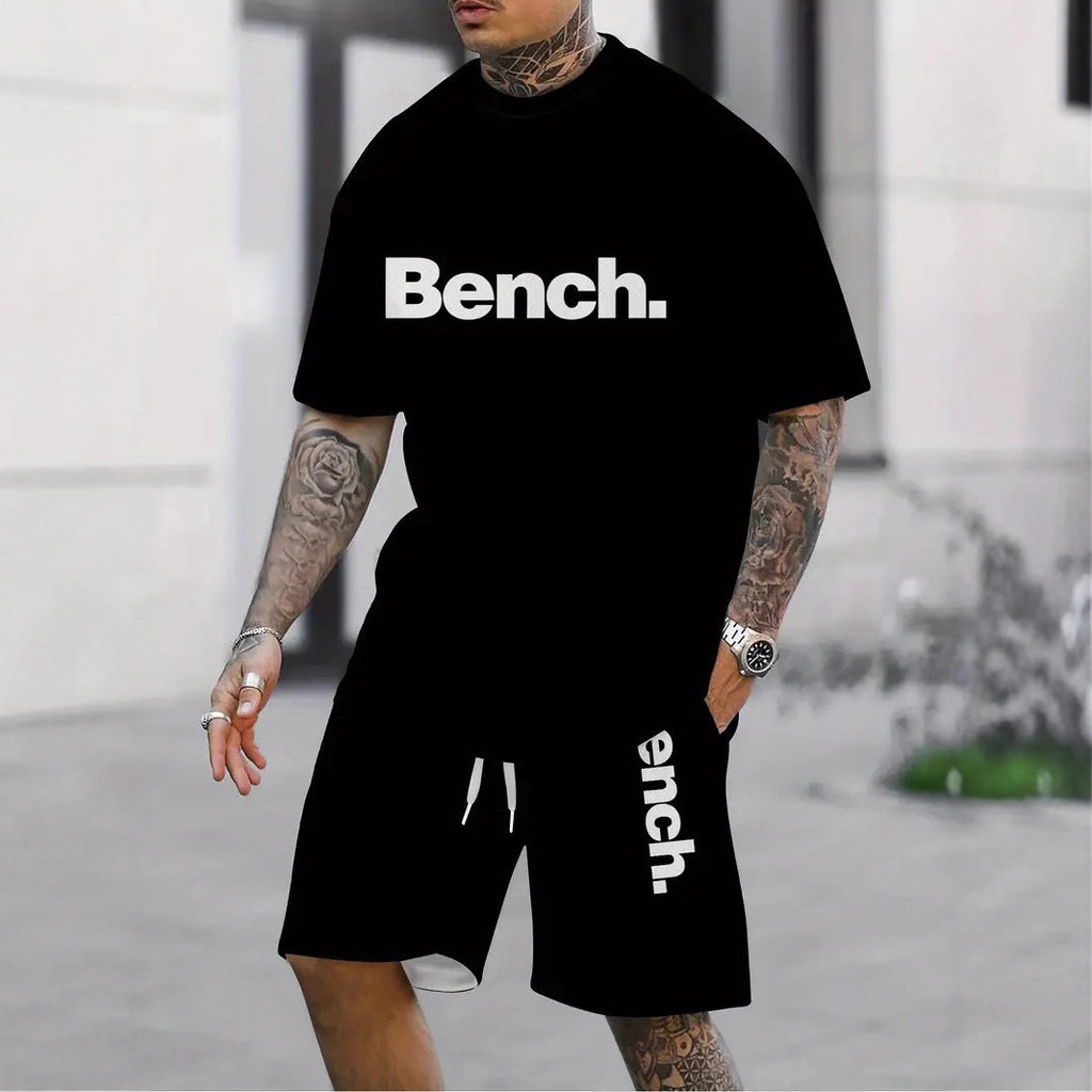 Men's Casual Short Sleeve Letter Print T-Shirt - Graphic Tee