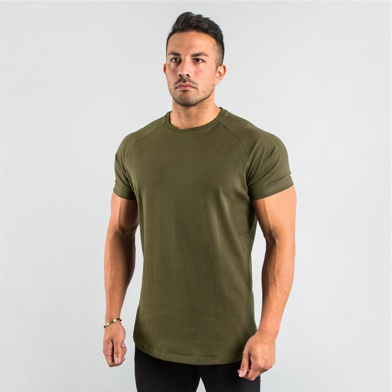 Men's Cotton T-Shirt - Summer Short Sleeve Round Neck