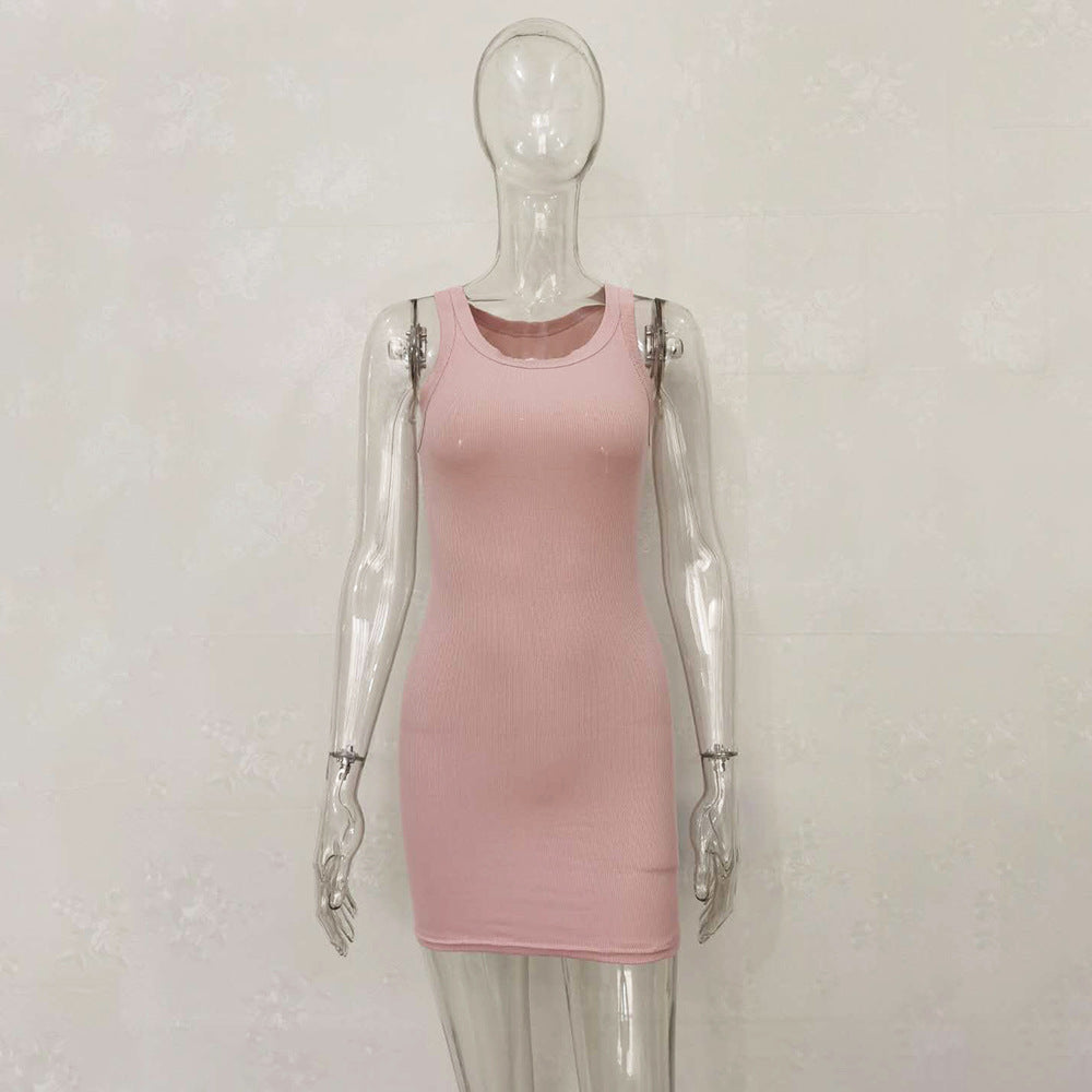 Sleeveless Vest Dress - Versatile Office & Casual Wear
