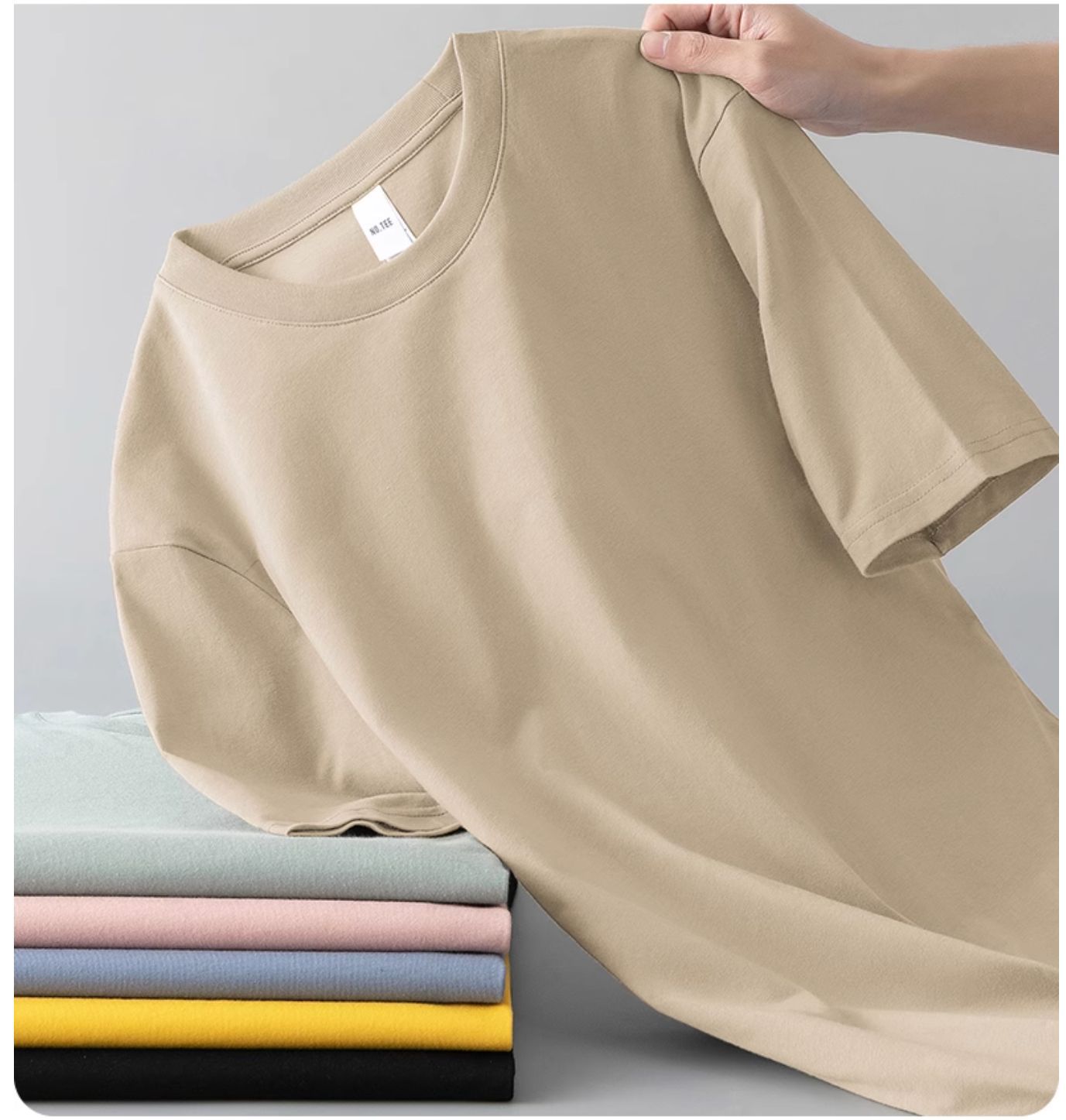 Heavyweight Cotton Round Neck T-Shirt