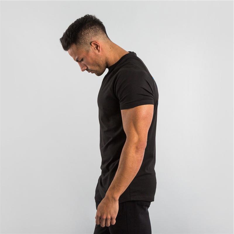 Men's Cotton T-Shirt - Summer Short Sleeve Round Neck