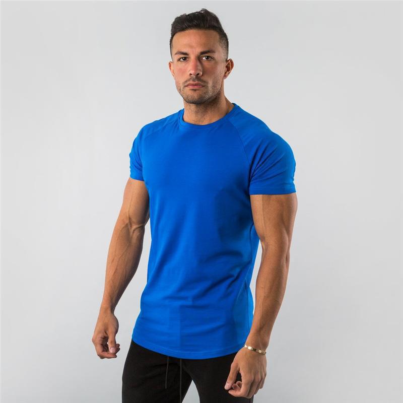 Men's Cotton T-Shirt - Summer Short Sleeve Round Neck