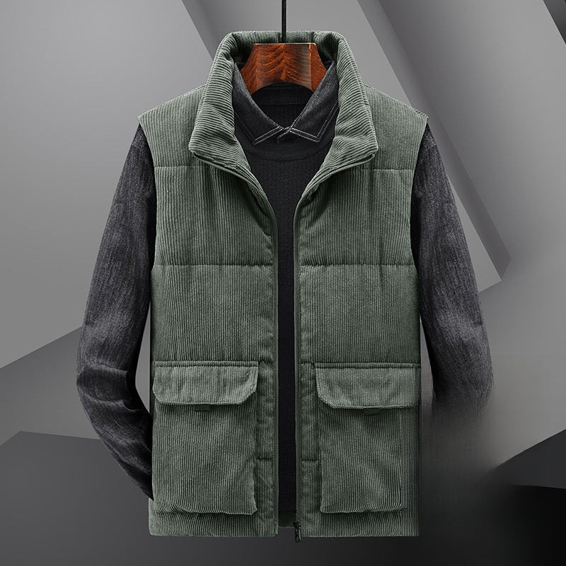 mens corduroy vest
