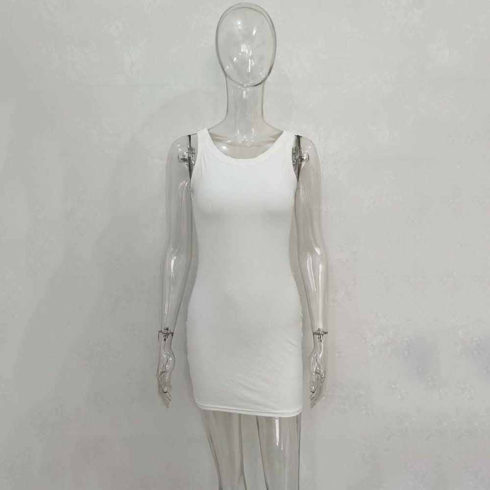 Sleeveless Vest Dress - Versatile Office & Casual Wear