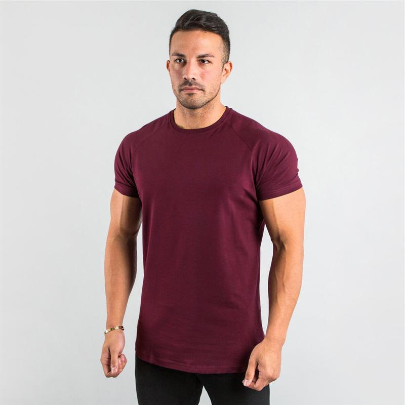 Men's Cotton T-Shirt - Summer Short Sleeve Round Neck