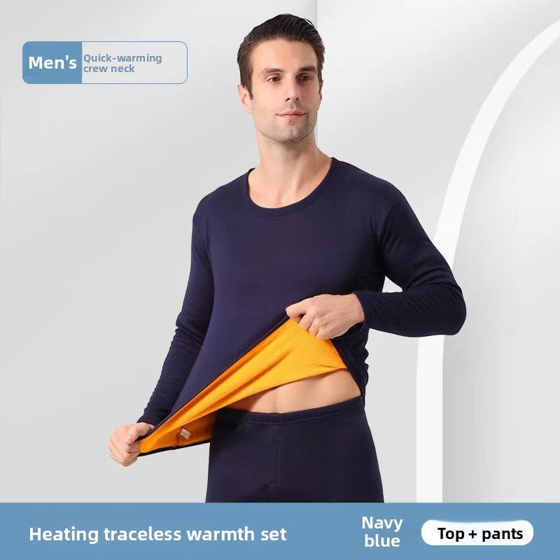 Gold thread warm underwear set