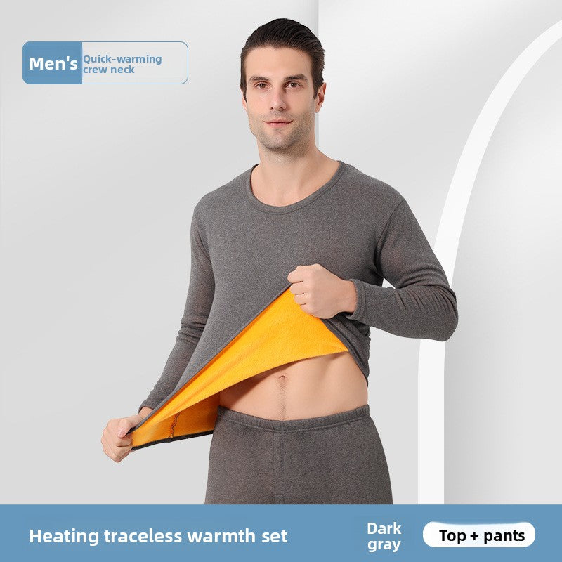 Gold thread warm underwear set