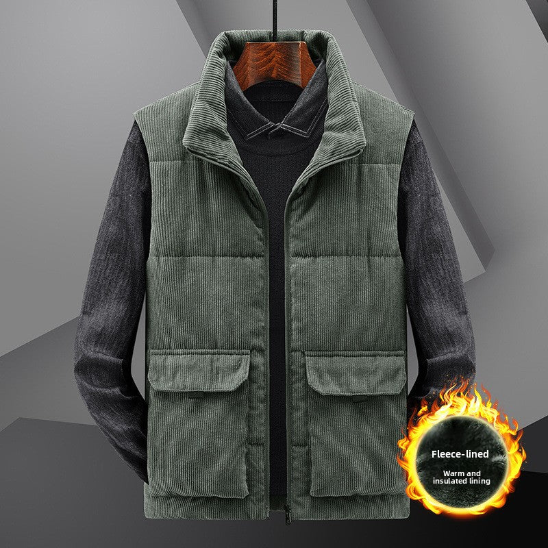 mens corduroy vest