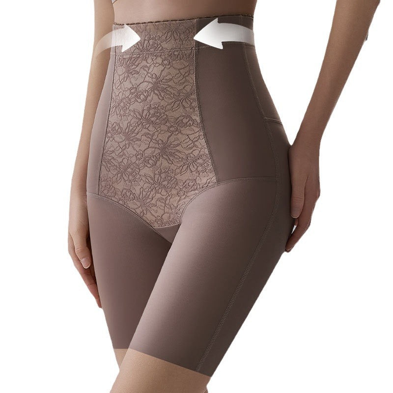 Lace jacquard high-waisted tummy control pants Sophisticated and powerful;