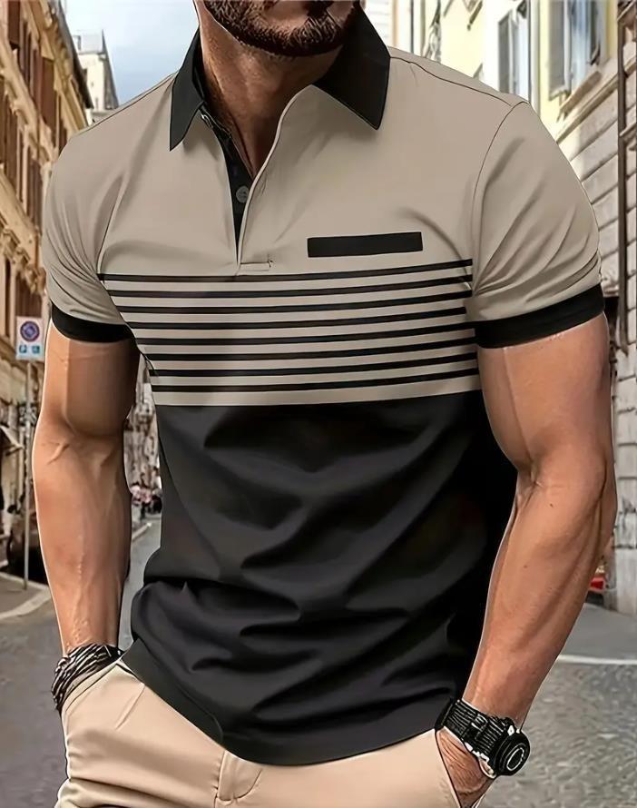 Men's Slim Fit Short Sleeve Polo Shirt - Classic Style