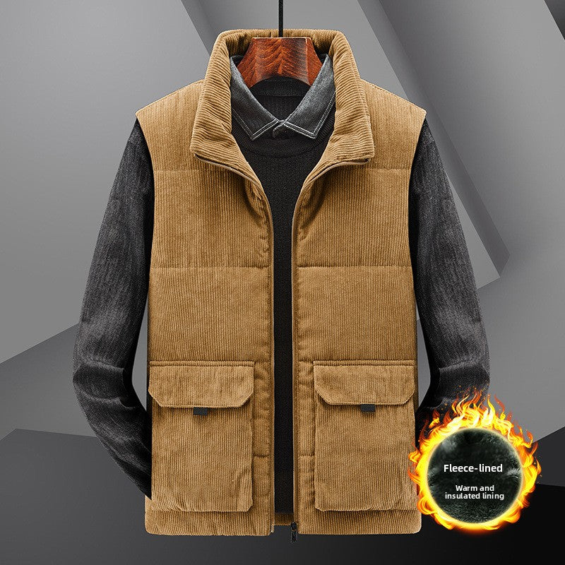 mens corduroy vest