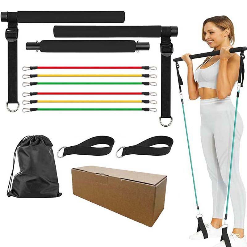 Multi-Functional 3-Section Pilates Stick - Portable Fitness Bar