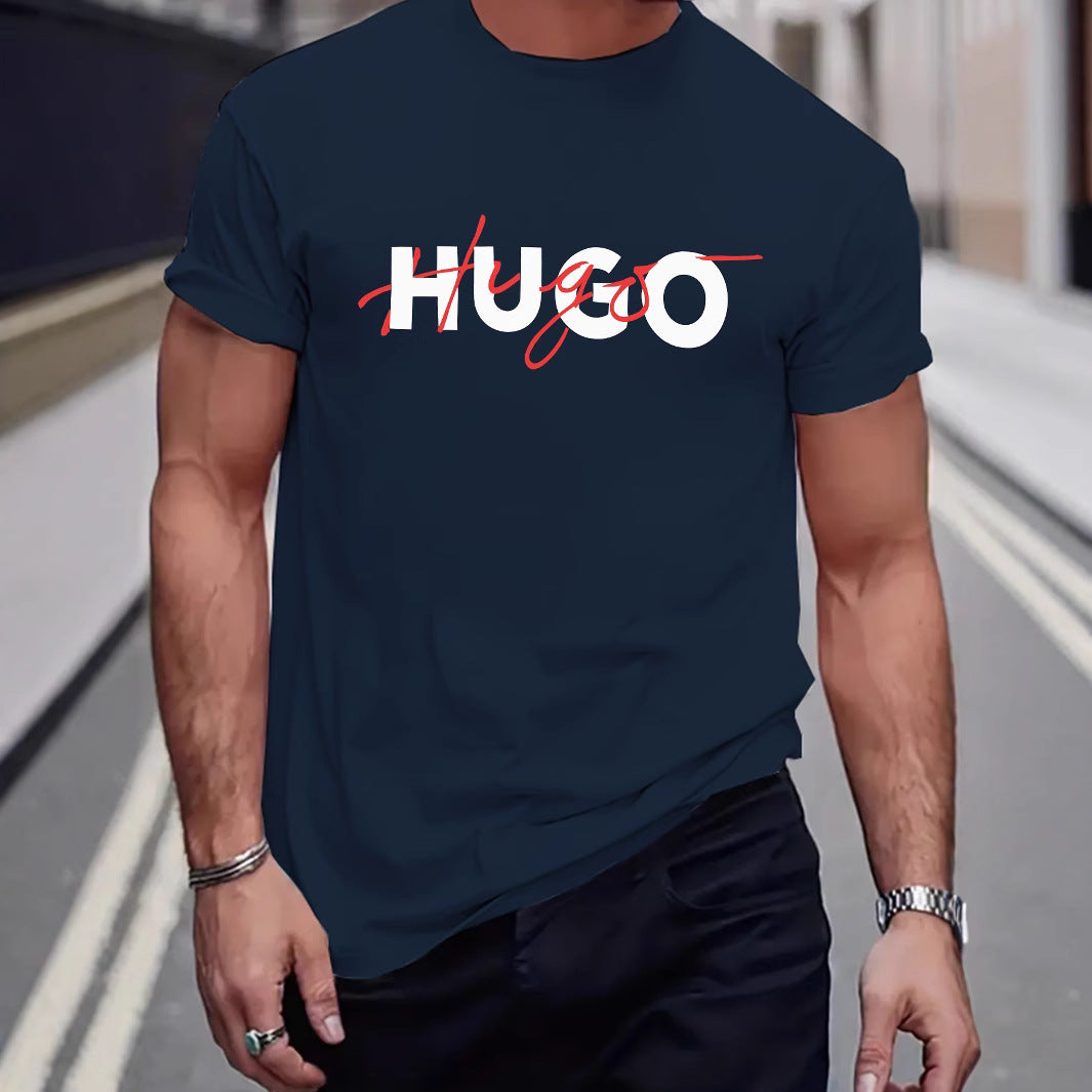 Summer Trendy Pattern Loose Fit Short Sleeve T-shirt