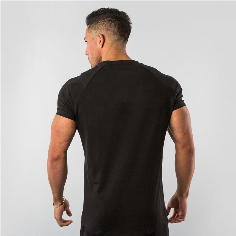 Men's Cotton T-Shirt - Summer Short Sleeve Round Neck