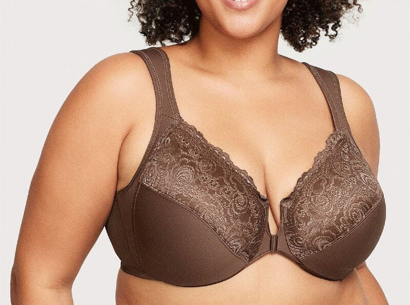 Front Button Push-Up Bra with Steel Ring - Supportive Intimates