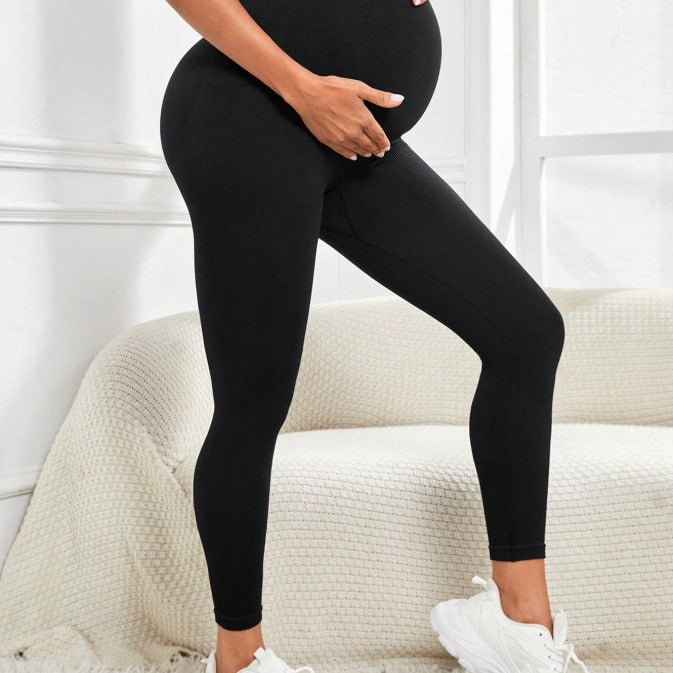Maternity Yoga Leggings - Stretchy Breathable Pregnancy Pants